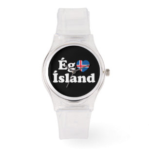 Montre I Heart (Love) Islande [Ég Elska Ísland] Islandais