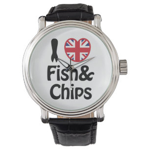 Montre I Heart [Love] Poisson & Chips