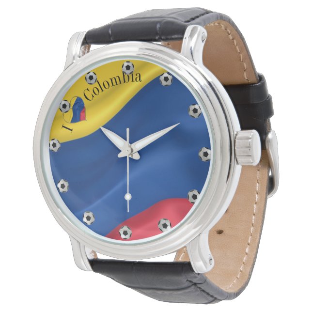 Montre I Love Colombia Flag (Incliné)