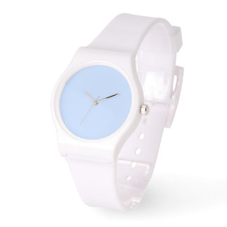 Montre Ice Blue Dial Blanc Silicone