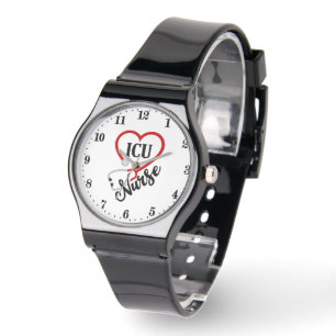 Montre ICU Infirmière en art des mots