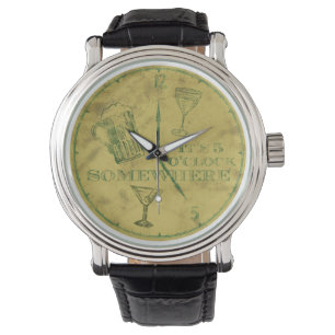 Montre Il est 5 heures quelque part Vintage Watch