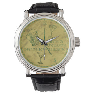 Montre Il est 5 heures quelque part Vintage Watch