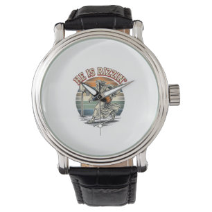 Montre Il est Rizzin Vintage Basketball Religious T-Shirt