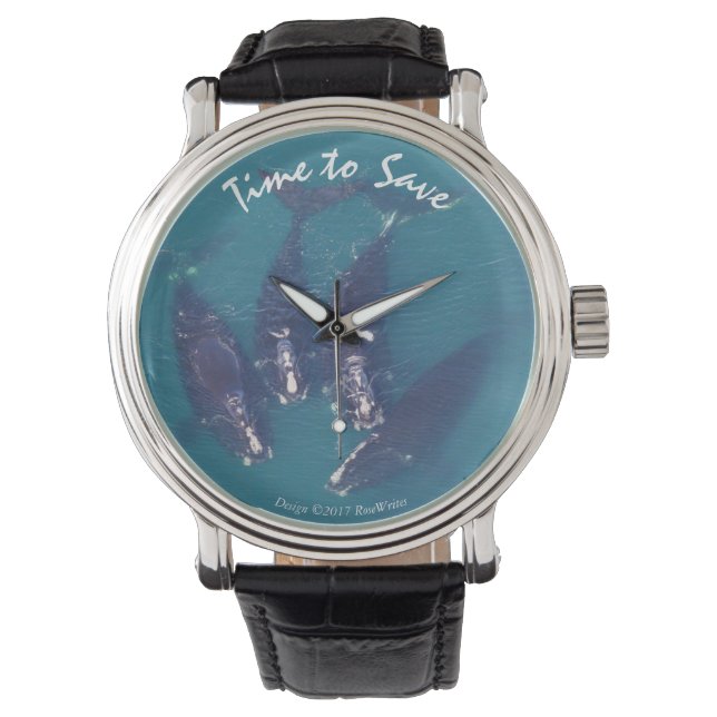 Montre Il est temps de sauver les baleines par RoseWrites (devant)