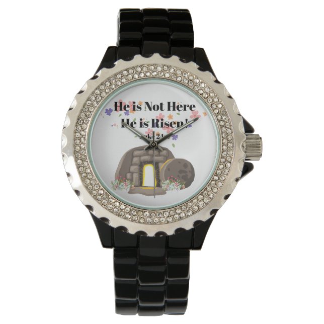 Montre Il n'est pas là Il est ressuscité (devant)