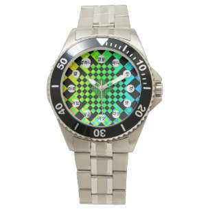 Montre Illusion À damiers (K Face) par Kenneth Yoncich