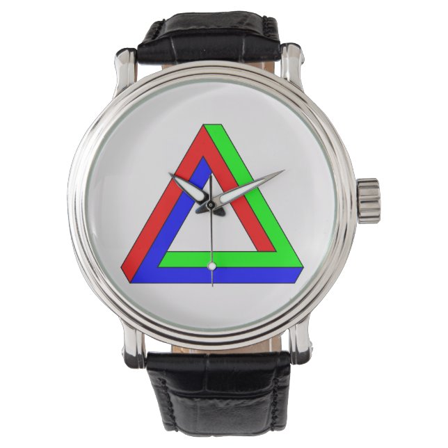 Montre Illusion du triangle optique (devant)