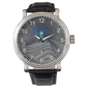 Montre Illusion optique d'impression Zebra,