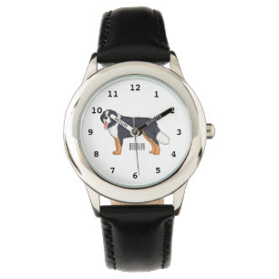 Montre Illustration bernoise d'un chien de montagne