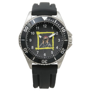 Montre Illustration d'art graffiti cool, chemise drôle po
