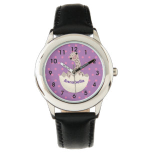Montre Illustration d'autruche pour bébé à couver mignon
