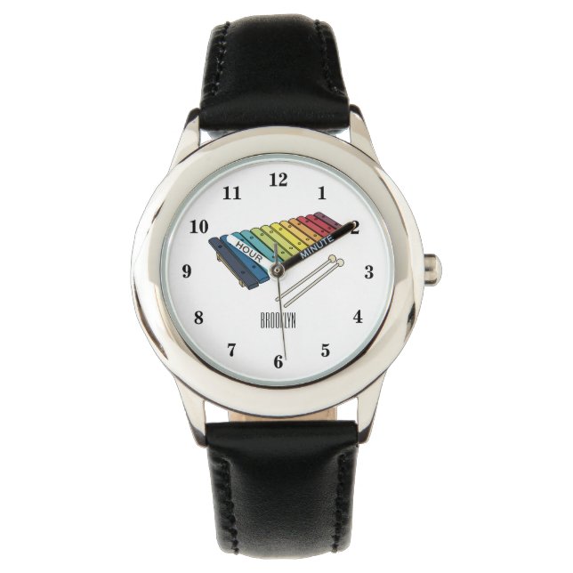 Montre Illustration de bande dessinée en Xylophone (devant)