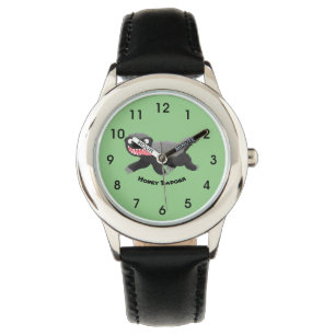 Montre Illustration de blaireau au miel affamé