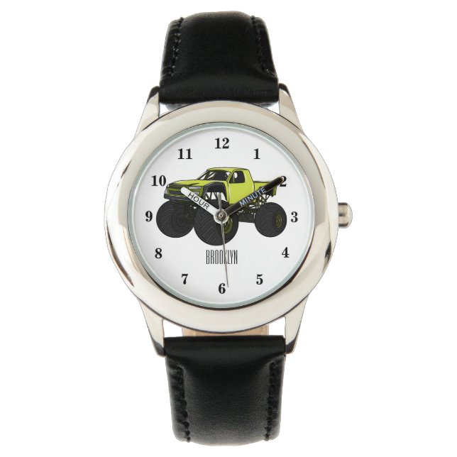 Montre Illustration de camion monstre (devant)