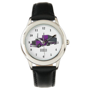 Montre Illustration de camion semi-remorque