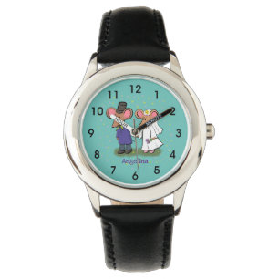 Montre Illustration de dessin animé d'un couple de souris