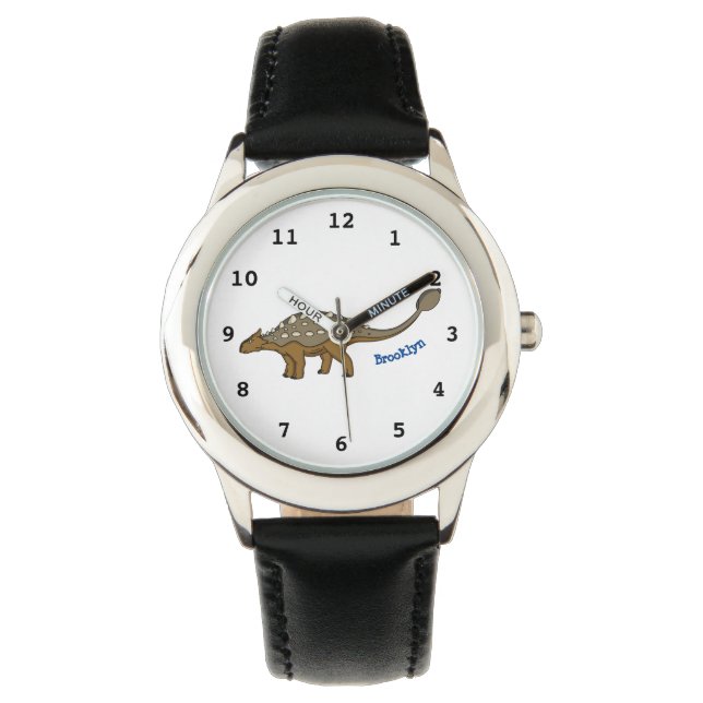 Montre Illustration de dinosaure blindé Ankylosaurus (devant)
