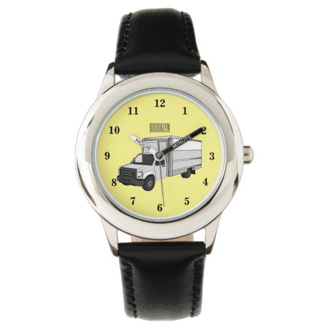 Montre Illustration de la caricature du camion-boîte (devant)