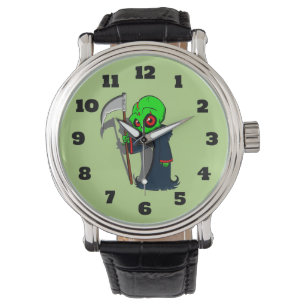 Montre Illustration de la faucheuse souriante Déplaisant 