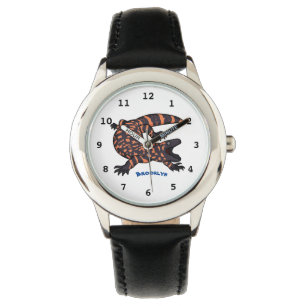 Montre Illustration de lézard géant affamé