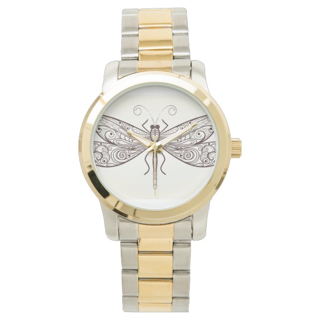 Montre Illustration de libellule (devant)
