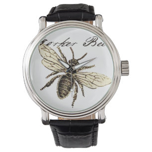 Montre Illustration de l'insecte d'abeille vintage