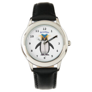 Montre Illustration de mignon macaroni pingouin