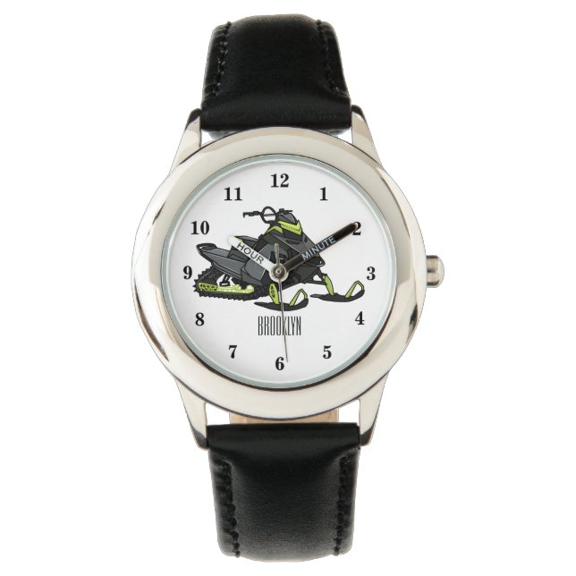 Montre Illustration de motoneige (devant)