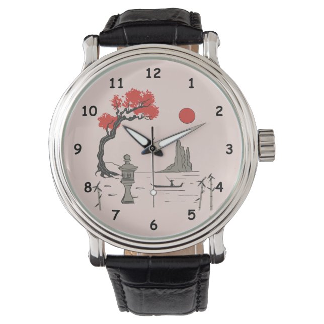 Montre Illustration de style chinois mignon (devant)