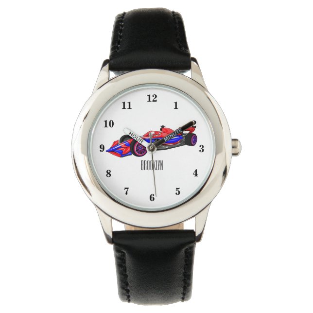 Montre Illustration de voiture de course professionnelle (devant)