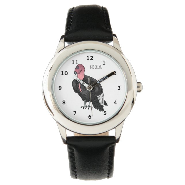 Montre Illustration d'oiseau condor de Californie (devant)