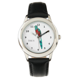 Montre Illustration d'oiseau de quetzal resplendissant
