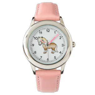 Montre Illustration du dessin animé Palomino Shetland Pon
