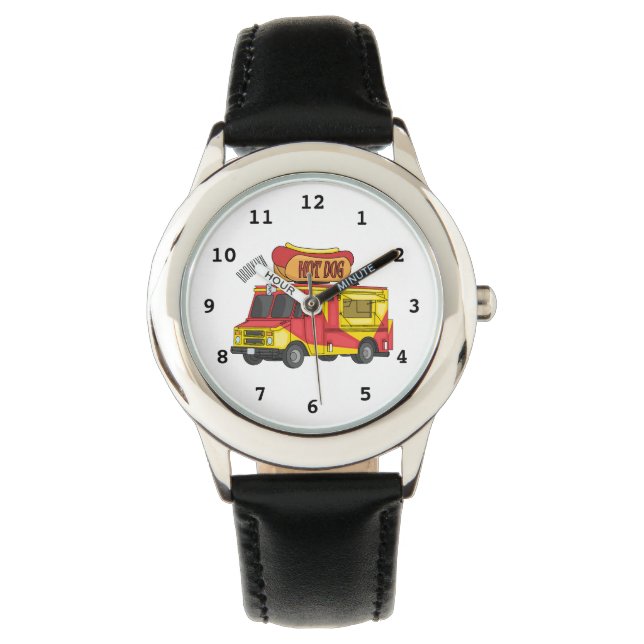 Montre Illustration d'un camion de nourriture pour chien  (devant)