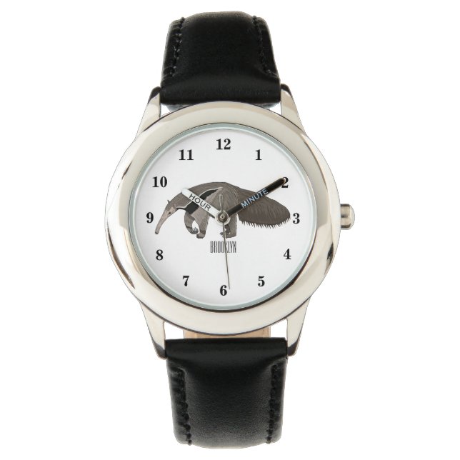 Montre Illustration d'un dessin animé d'Anteater (devant)