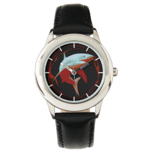 Montre Illustration réaliste   Grand requin blanc
