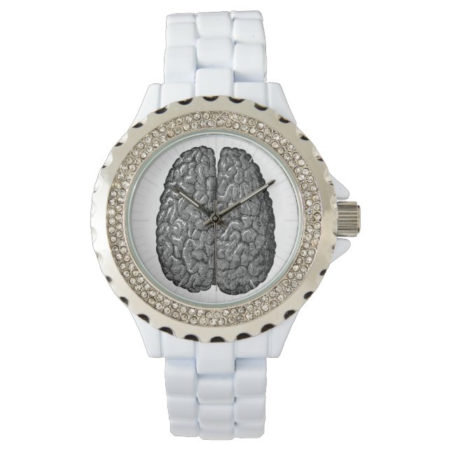 Montre Illustration vintage du cerveau humain (devant)