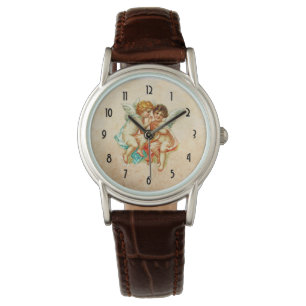 Montre Illustration vintage Ephemera Angel Cherubs