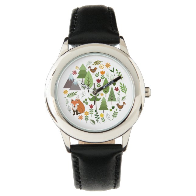 Montre Illustrations scandinaves Cercle (devant)
