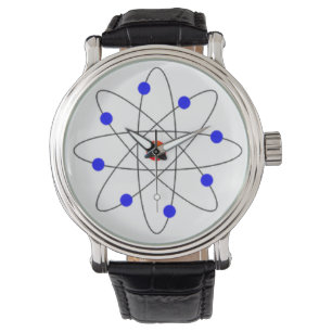 Montre Image d'Atom bleu moderne