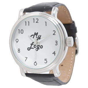 Montre Image du logo noir blanc
