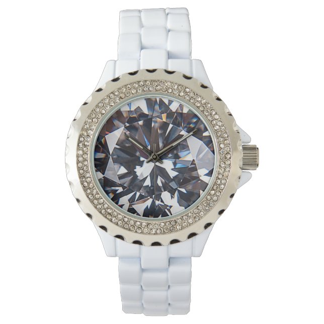 Montre Image élégante de la gemme de diamant (devant)