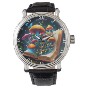 Montre Imaginaire Cute Vivid Livre Champignons Forêt