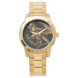 Montre Imaginaire Dragon d'or personnalisé