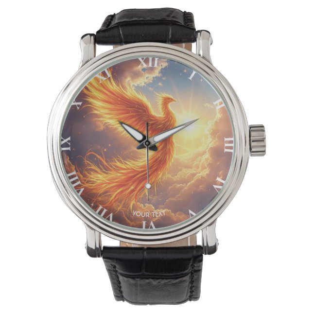 Montre Imaginaire Flamme mignonne Phoenix augmente (devant)