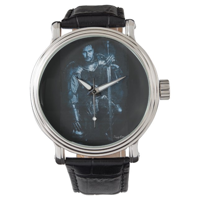 Montre Imaginaire Guerrier Médiéval En Armure Illustratio (devant)
