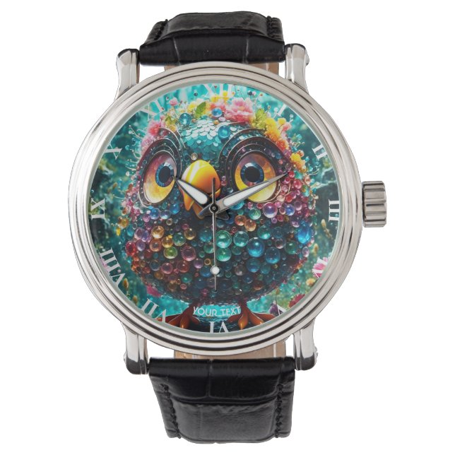 Montre Imaginaire Joli Oiseau Vivid Yellow Eyes (devant)