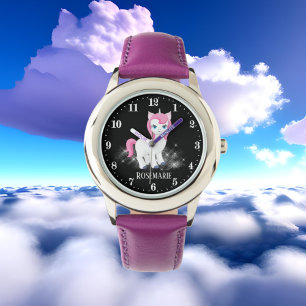 Montre imaginaire mignon licorne ajouter nom Watch