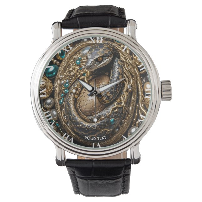 Montre Imaginaire Oeufs mignons Serpent Bijoux (devant)
